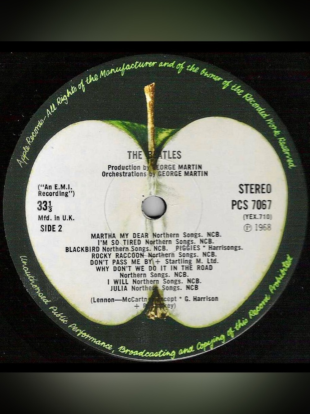 The Beatles-Green Apple Label Vinyl - The Beatles